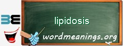 WordMeaning blackboard for lipidosis